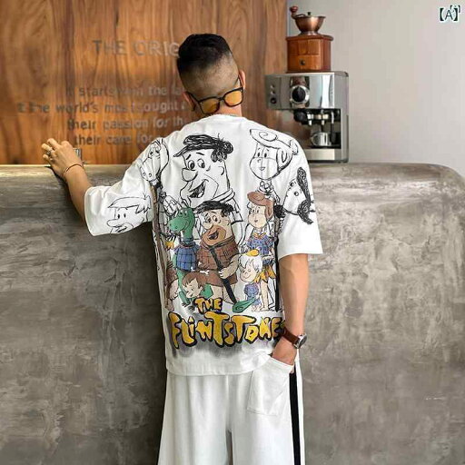 メンズ ファッション オシャレ カジュアル 男性 アメカジ ラウンドネック プリント 半袖 Tシャツ メンズイン ファッション 夏 刺繍 通気性 メンズ ファッション オシャレ カジュアル 男性 アメカジ ラウンドネック プリント 半袖 Tシャツ メンズイン ファッション 夏 刺繍 通気性