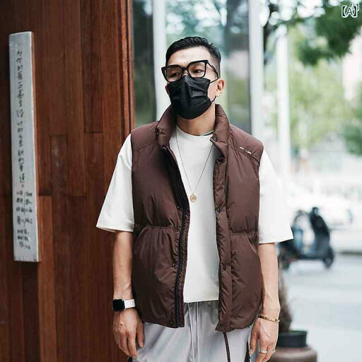 メンズ ファッション オシャレ カジュアル 男性 スタンドカラー 作業着 ダウン ベスト メンズ 秋冬 ソリッドカラー チョッキ カップル用 メンズ ファッション オシャレ カジュアル 男性 スタンドカラー 作業着 ダウン ベスト メンズ 秋冬 ソリッドカラー チョッキ カップル用
