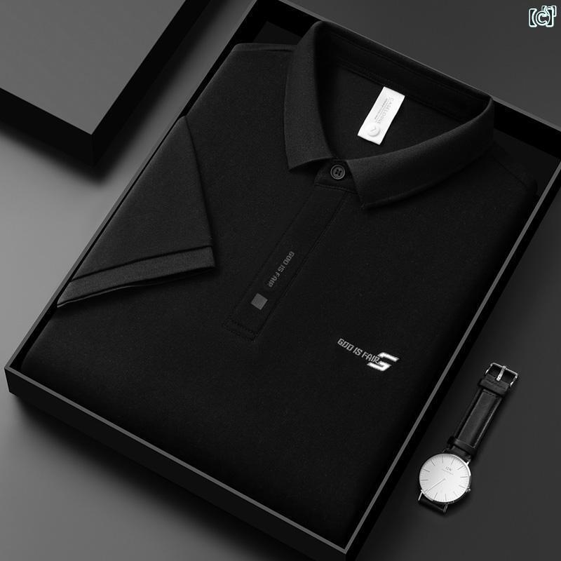 メンズ　ファッション　オシャレ　カジュアル　男性 上品 半袖 ポロシャツ 男性 夏 コットン t シャツ 韓国 スリム カジュアル トップ