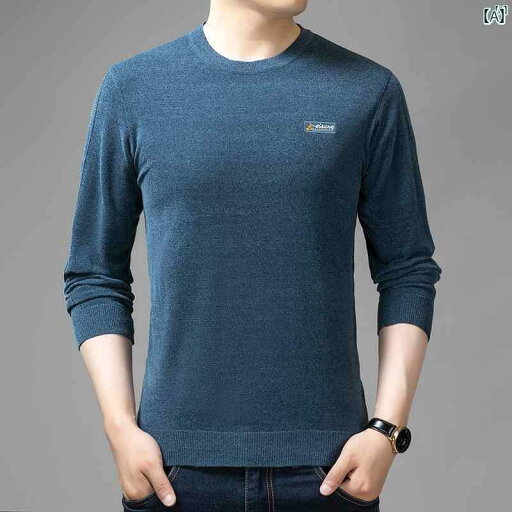 メンズ ファッション オシャレ カジュアル 男性 上品 秋冬 シェニール 長袖 Tシャツ ラウンドネック セーター カジュアル ボトム メンズ ファッション オシャレ カジュアル 男性 上品 秋冬 シェニール 長袖 Tシャツ ラウンドネック セーター カジュアル ボトム