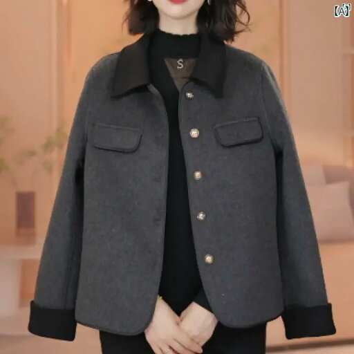 レディース レディース ファッション 上品 オシャレ 綺麗 衣類 Yaxuan ウール ジャケット 秋冬 新 ハイエンド ショート トップ レディース レディース ファッション 上品 オシャレ 綺麗 衣類 Yaxuan ウール ジャケット 秋冬 新 ハイエンド ショート トップ