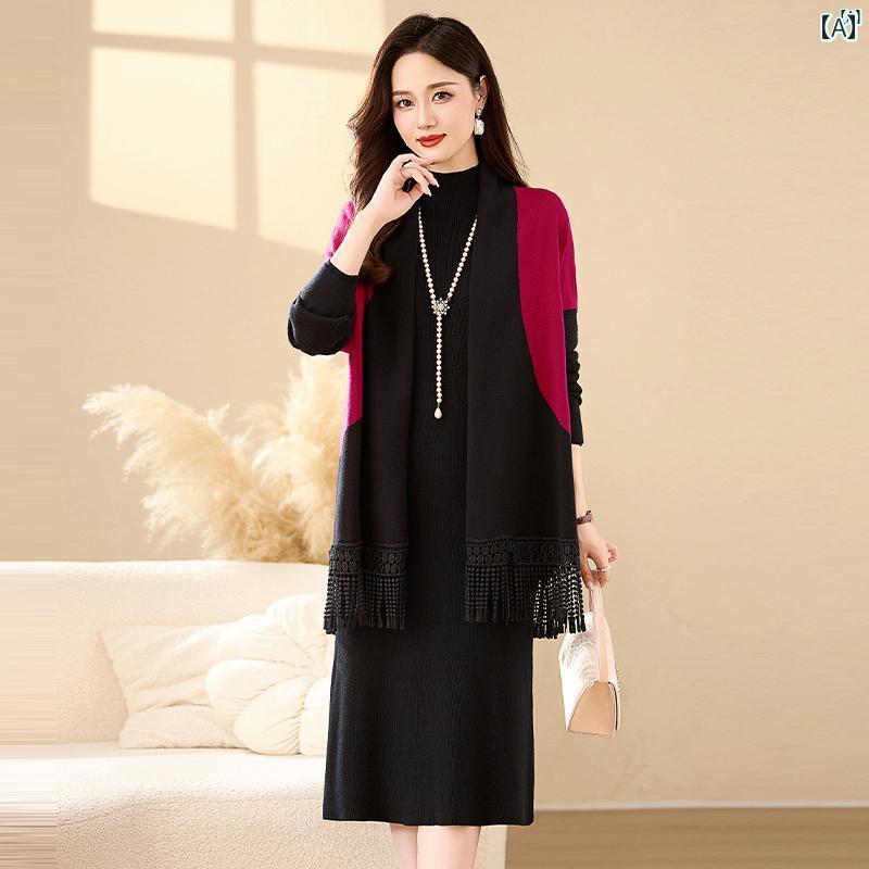 レディース レディース ファッション 上品　オシャレ　綺麗 カジュアル ファッション スーツ 春秋　冬 ホット す 2点セット