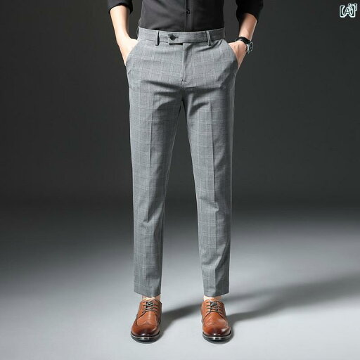 男性 オシャレ かっこいい カジュアル チェック柄 ズボン メンズ 春秋 メンズパンツ 韓国 スリム フィート カジュアル パンツ 男性用 ビジネス スーツ 男性 オシャレ かっこいい カジュアル チェック柄 ズボン メンズ 春秋 メンズパンツ 韓国 スリム フィート カジュアル パンツ 男性用 ビジネス スーツ
