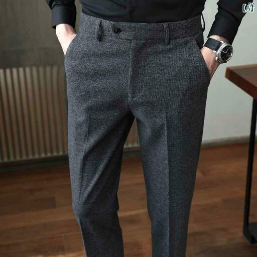 男性 オシャレ かっこいい カジュアル ウール パンツ メンズ 秋冬 ストライプ カジュアル スリムフィット ビジネス 起毛 フリース メンズパンツ 男性 オシャレ かっこいい カジュアル ウール パンツ メンズ 秋冬 ストライプ カジュアル スリムフィット ビジネス 起毛 フリース メンズパンツ