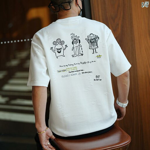 メンズ ファッション オシャレ カジュアル 男性 文字 刺繍 ヘビー 半袖 Tシャツ メンズ 初秋 快適 シャツ メンズ ファッション オシャレ カジュアル 男性 文字 刺繍 ヘビー 半袖 Tシャツ メンズ 初秋 快適 シャツ