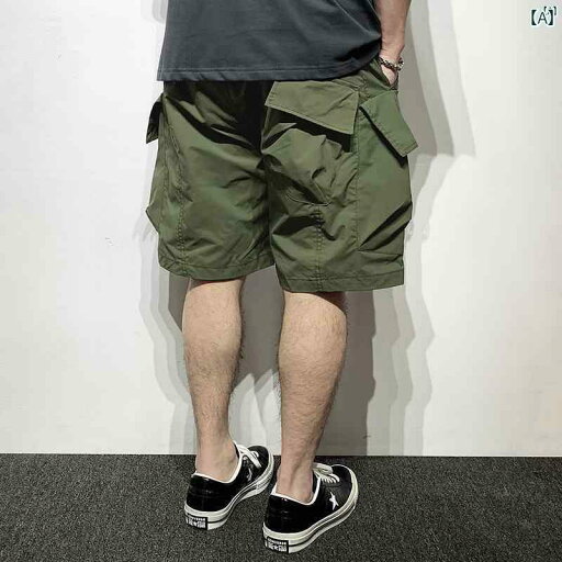 メンズ ファッション オシャレ カジュアル 男性 夏 アウトドア 機能性 マルチ ポケット カーゴ ショーツ レトロ ミドル パンツ メンズ ファッション オシャレ カジュアル 男性 夏 アウトドア 機能性 マルチ ポケット カーゴ ショーツ レトロ ミドル パンツ