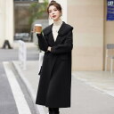 レディース レディース ファッション 上品 オシャレ 綺麗 イタリア フランス コート 秋冬 ホット 小柄 香り ハイエンド 両面