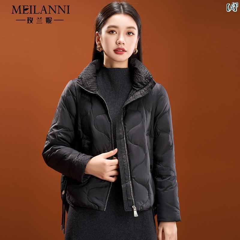 レディース レディース ファッション 上品　オシャレ　綺麗 九 江 ダウン ジャケット ホット 晩秋 初冬 ハイエンド ウェア 軽量 香り 良い(4)