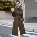 レディース レディース ファッション 上品 オシャレ 綺麗 イタリア フランス コート 秋冬 ホット 小柄 香り 高級 レッド ウール