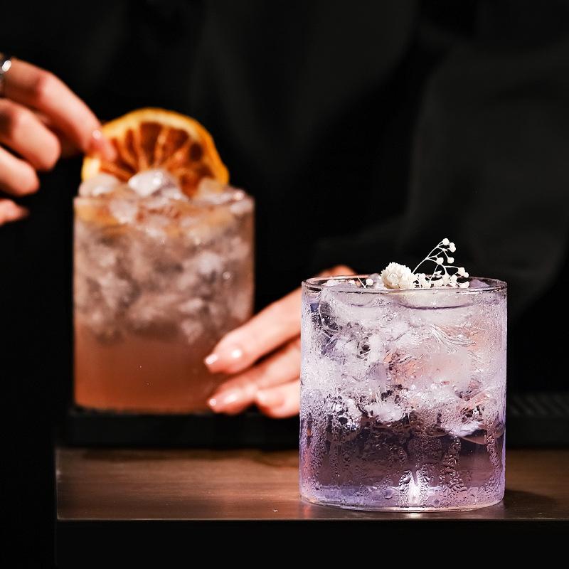 カクテルグラス 超薄 クリスタルガラス ロングドリンク ストレート形状 ウイスキー 特調 コーヒー酒用 クラシックスタイル 軽量 透明 バー用品 通年使用 ホームパーティー向け