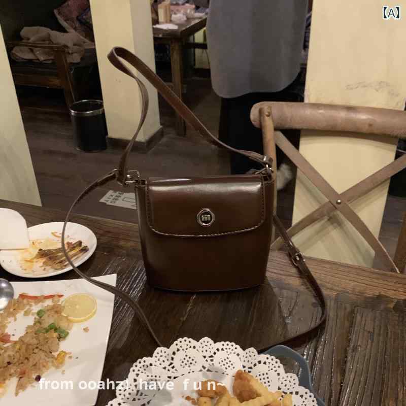 韓国　韓国雑貨　インテリア　小物 情熱的 チョコレート ~ レディース バケット バッグ 秋冬 スクエア クロス ボディ 高級 スモール