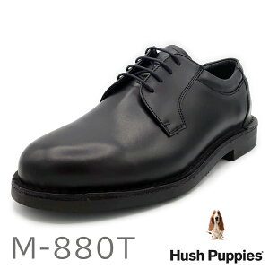 Hush Puppies ハッシュパピー メンズ プレーントー ビジネスシューズ M-880T ブラック 2021春夏　リニューアル　靴