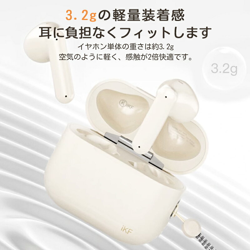 ワイヤレスイヤホン ワイヤレス イヤホン 完全ワイヤレスイヤホン Bluetooth5.3対応 ウルトラ ノイズキャンセリング/外音取り込み 最大30時間音楽再生 ゲーミングモード 専用アプリ ノイズリダクシ 2233ran-10000895 Simply.R サンプル画像2
