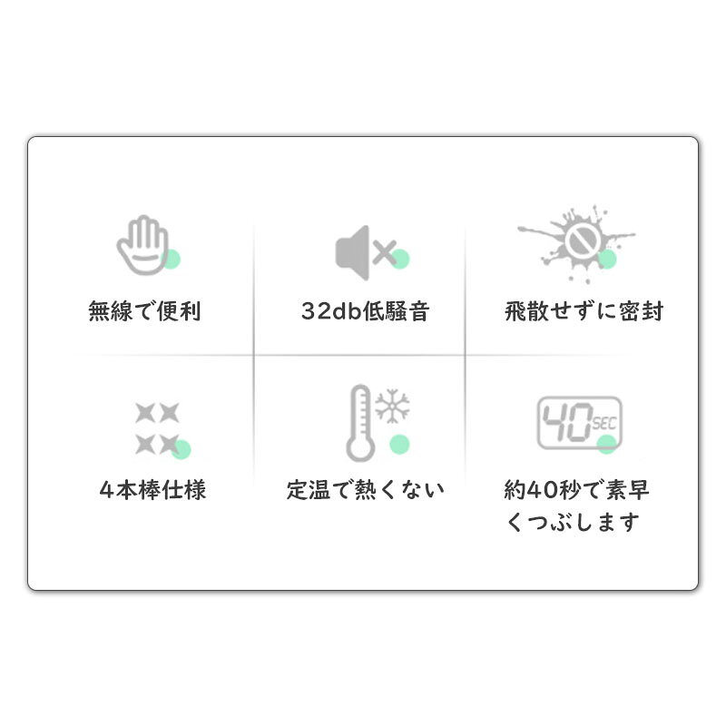 【P5+100円OFF】電動泡立て器 家庭 自動 泡立て器 クリーム ケーキ パン ミキサー メーカー ドロップシップ ミキサー ハンディミキサー 低騒音 ケーキ 生地 コンパクト 軽量 お菓子作り USB充電 製菓器具 製菓 調理 2233ran-10002852 Simply.R サンプル画像2