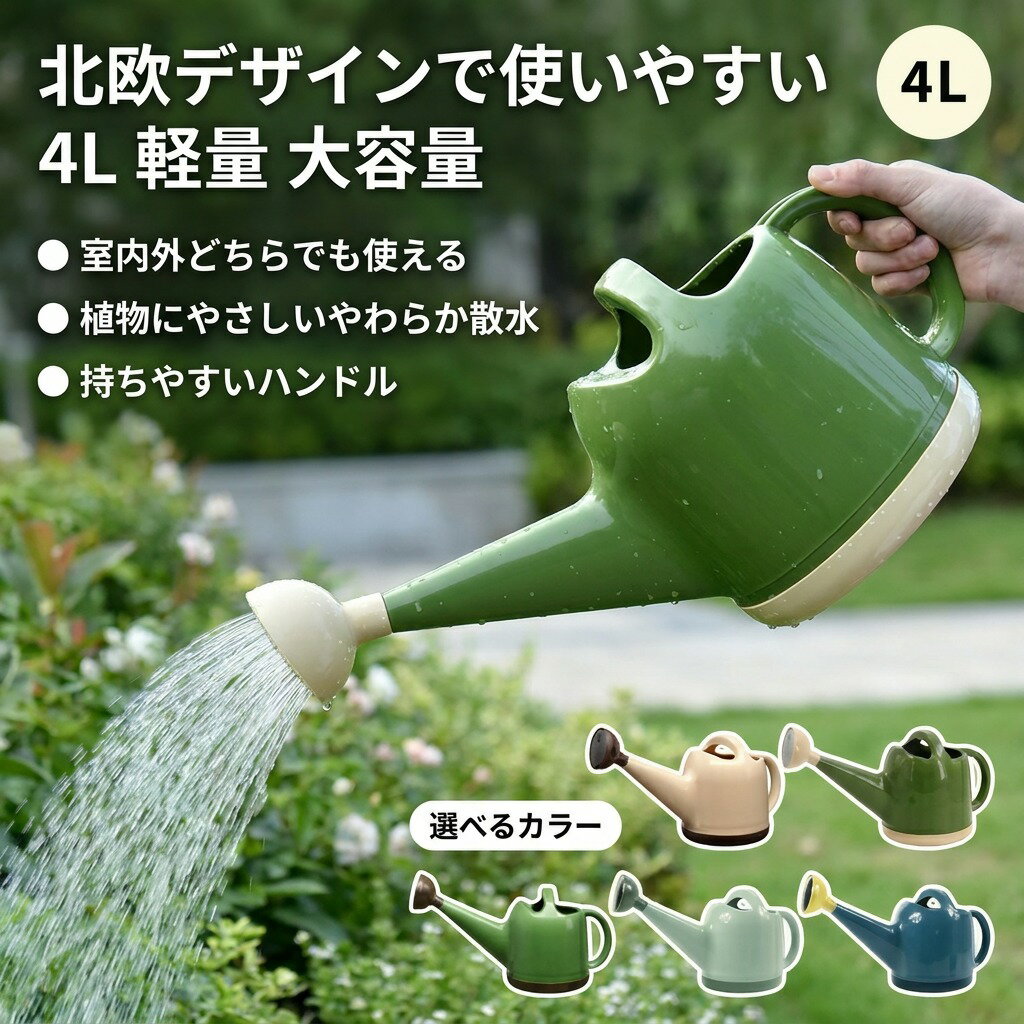 ジョーロデオ 4L 軽量 園芸用品 水差し じょうろ ジョーロ ジョウロ トンボじょうろ 大容量 散水用品 おしゃれ 可愛い メンズ ガーデニング ベランダ 家庭菜園 庭 ポイント消化 プレゼント ギフト 人気 おすすめ 新生活 母の日 父の日 誕生日