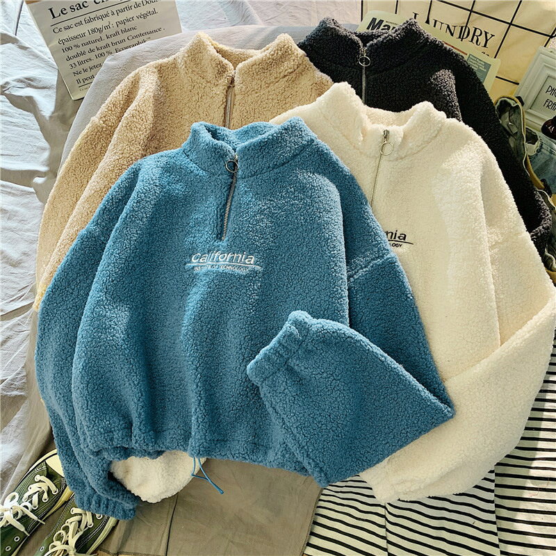 【Fashion THE SALE 50%OFF】スウェット　パーカー　暖かい　冬　ボア トップス　厚手　ビッグサイズ　オーバーサイズ　トレーナー レ..