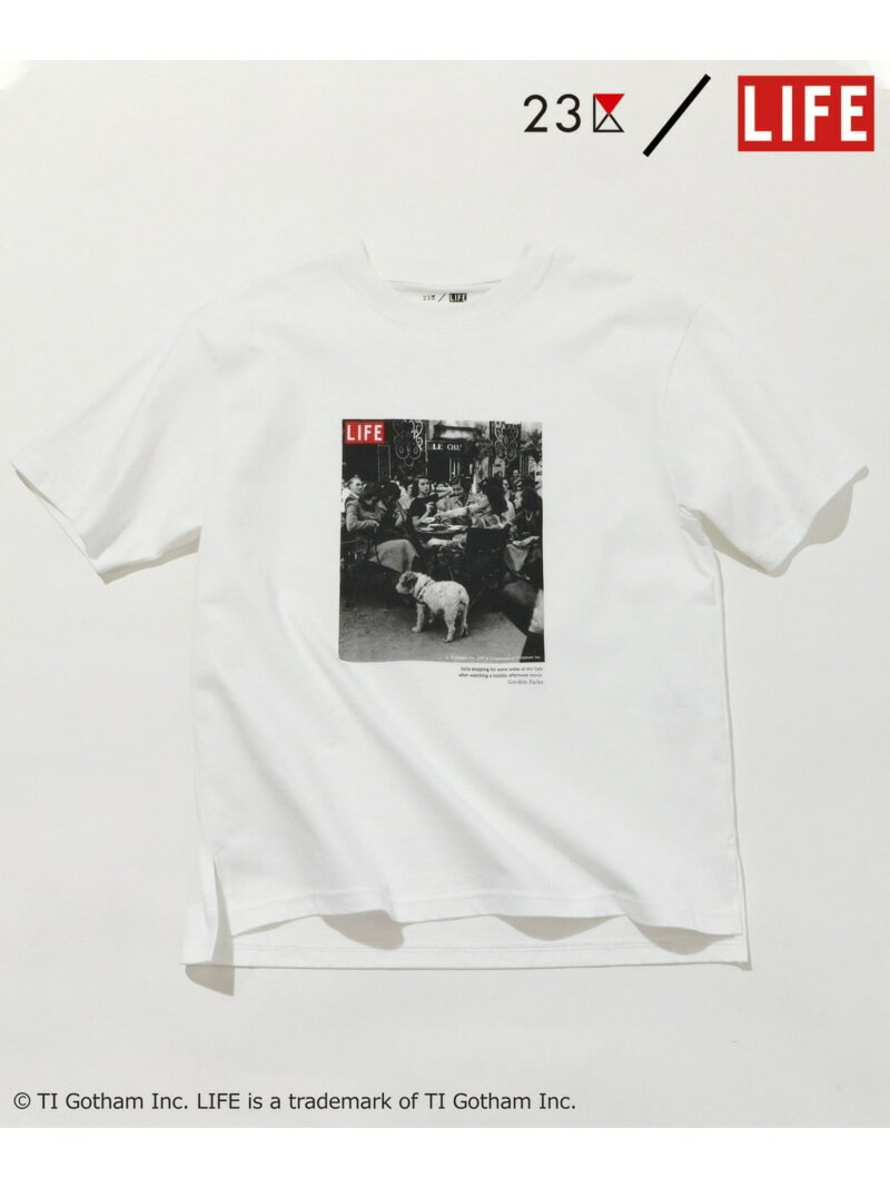 【SALE／20 OFF】【23区/LIFE】PHOTO Tシャツ 23区 ニジュウサンク トップス カットソー Tシャツ【RBA_E】【送料無料】 Rakuten Fashion