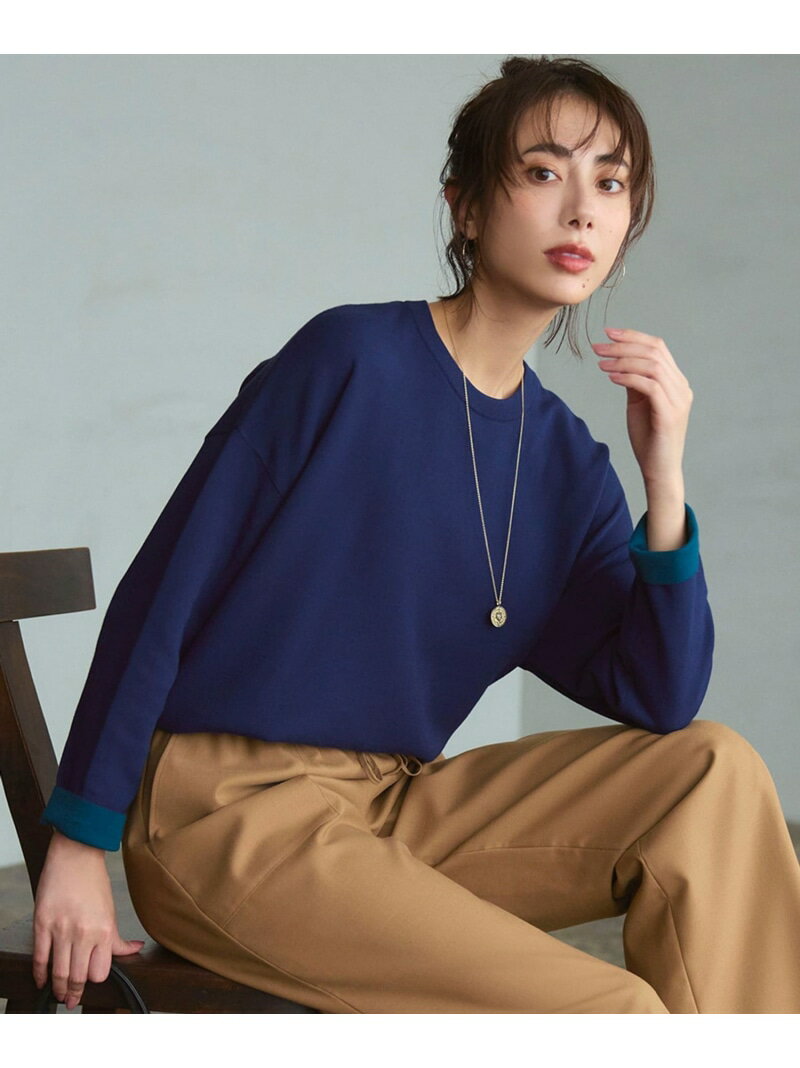 【洗える】ダブルフェイス プルオーバー ニット 23区 ニジュウサンク トップス ニット グレー ホワイト ブルー【送料無料】[Rakuten Fashion]のサムネイル