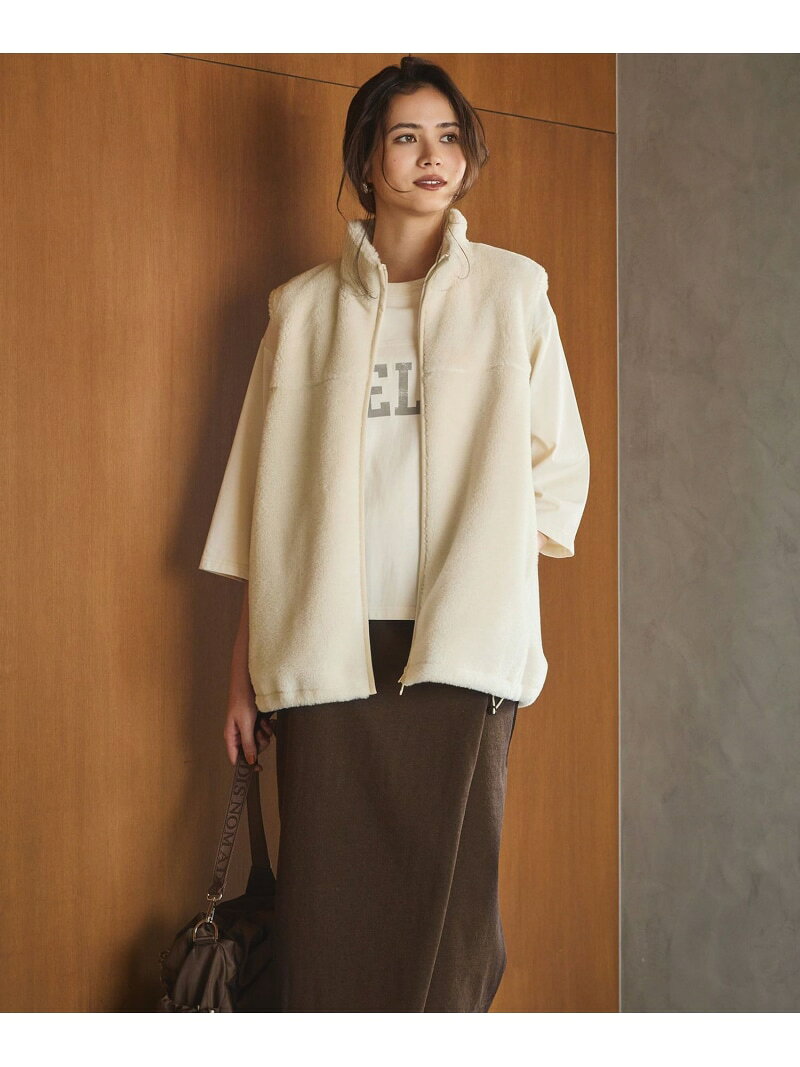 【SLOW/一部店舗限定】TISSAVELボアベスト 23区 L ニジュウサンク ジャケット・アウター その他のジャケット・アウター ホワイト【送料無料】[Rakuten Fashion] 23ku-10013950 23区 楽天市場店 サンプル画像3