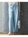 【SLOW/一部店舗限定】LIGHT DENIM バレルワイド パンツ 23区 ニジュウサンク パンツ ジーンズ・デニムパンツ ホワイト【送料無料】[Rakut...