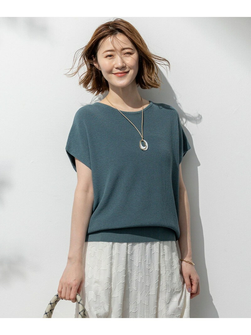 【SALE／20%OFF】【洗える】コットンアセテート オーバーサイズ ニット 23区 L ニジュウサンク トップス ニット パープル【RBA_E】【送料無料】[Rakuten Fashion] 23ku-10011132 23区 楽天市場店 サンプル画像3