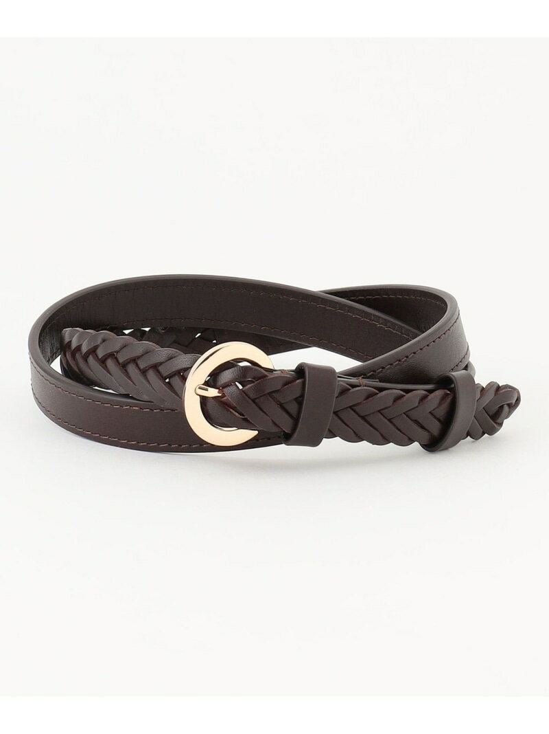 【好評につき一部先行予約】メッシュ ナローベルト 23区 ニジュウサンク ファッション雑貨 ベルト ホワ..