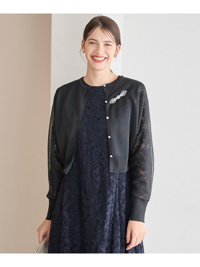 【APPLAUDIR】グロッシードルマン カーディガン 23区 S ニジュウサンク トップス カーディガン シルバー ブラック ゴールド【送料無料】[Rakuten Fashion]