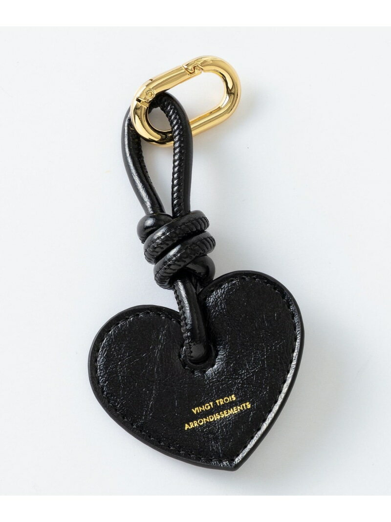 【WEB&一部店舗限定】ハート チャーム 23区 ニジュウサンク ファッション雑貨 チャーム・キーチェーン ブラック カーキグリーン[Rakuten Fashi...