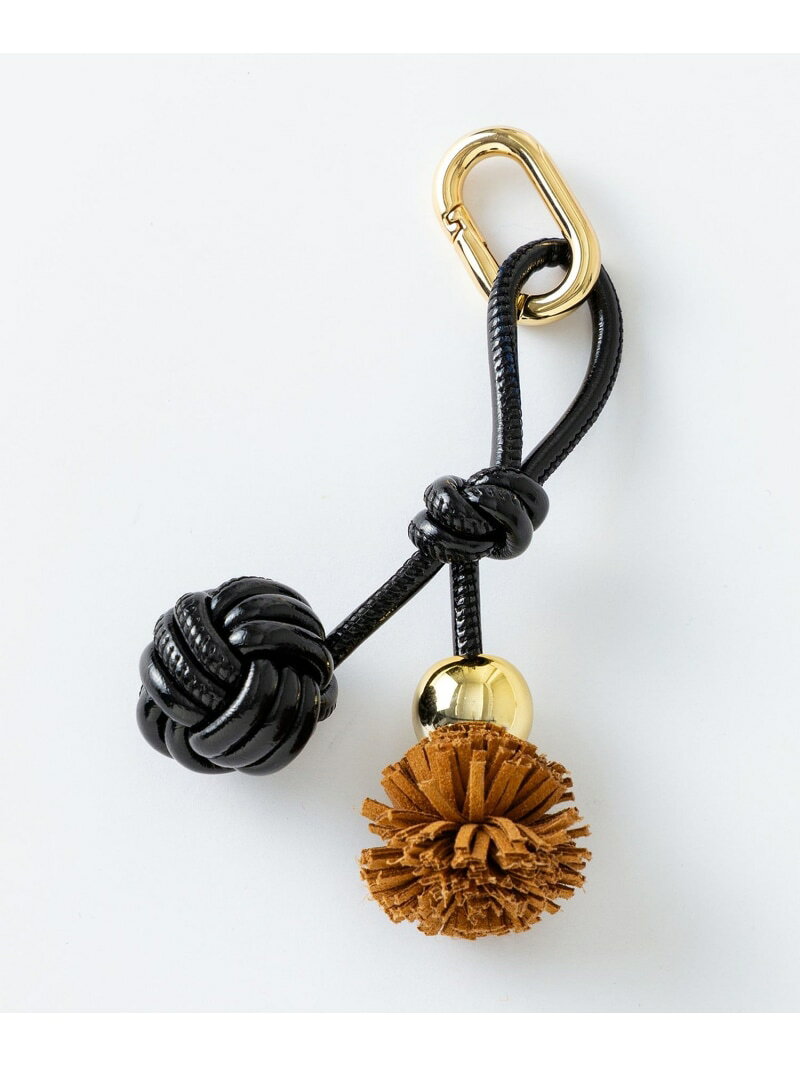 【WEB&一部店舗限定】ボール フリンジ チャーム 23区 ニジュウサンク ファッション雑貨 チャーム・キーチェーン ブラック カーキグリーン[Rakuten ...