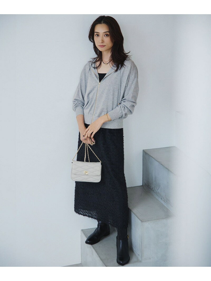 【SALE／40%OFF】【洗える】ヘアリーカットジャカード スカート 23区 ニジュウサンク スカート ロング・マキシスカート ブラック ベージュ【RBA_E】【送料無料】[Rakuten Fashion] 23ku-10009975 23区 楽天市場店 サンプル画像3