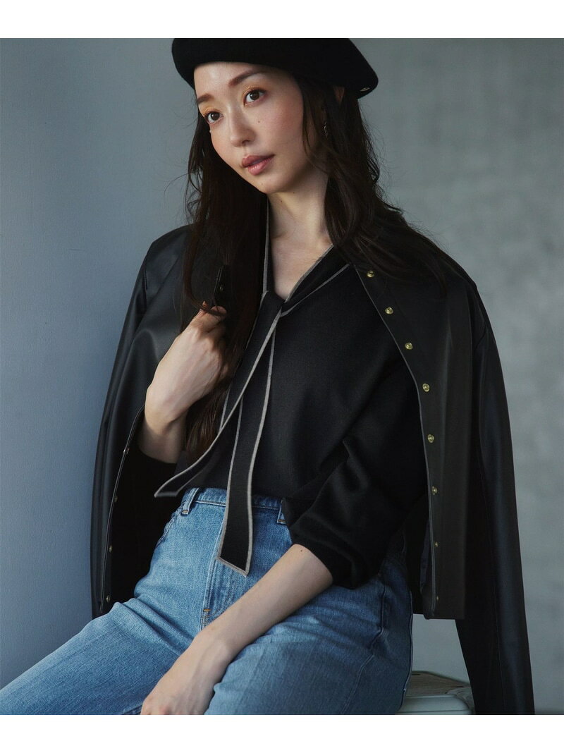 樂天商城 - 【SALE／30%OFF】【洗える】ウーステッドウール ボウタイ ニット 23区 S ニジュウサンク トップス ニット ベージュ ブラック グレー ブルー【RBA_E】【送料無料】[Rakuten Fashion]
