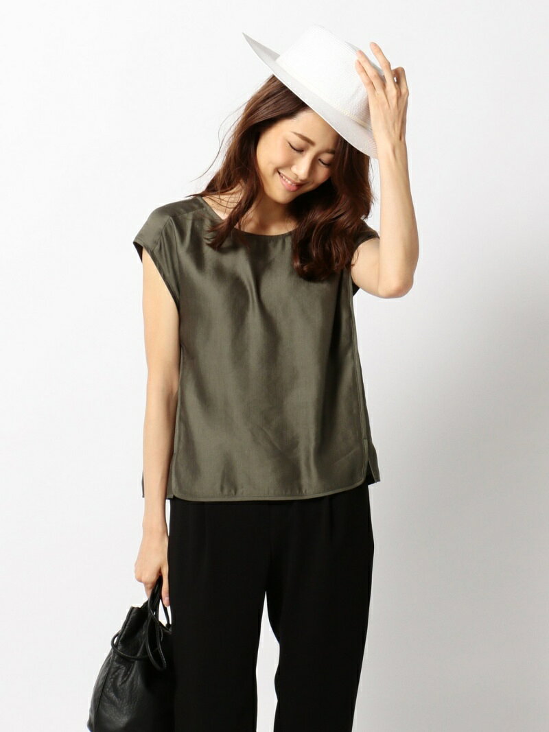 【SALE／70%OFF】ブライトリネンスパン ブラウス 23区 ニジュウサンク シャツ/ブラウス 長袖シャツ カーキ ブラック ネイビー【RBA_E】【送料無料】[Rakuten Fashion]のサムネイル