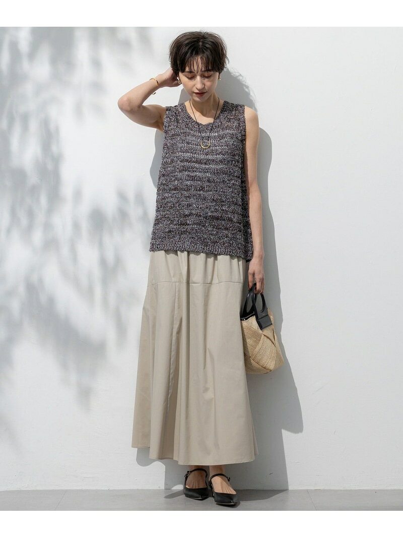 【SALE／30%OFF】【洗える】テープミックススカシ ノースリーブ ニット 23区 ニジュウサンク トップス ニット ベージュ【RBA_E】【送料無料】[Rakuten Fashion] 23ku-10011172 23区 楽天市場店 サンプル画像3