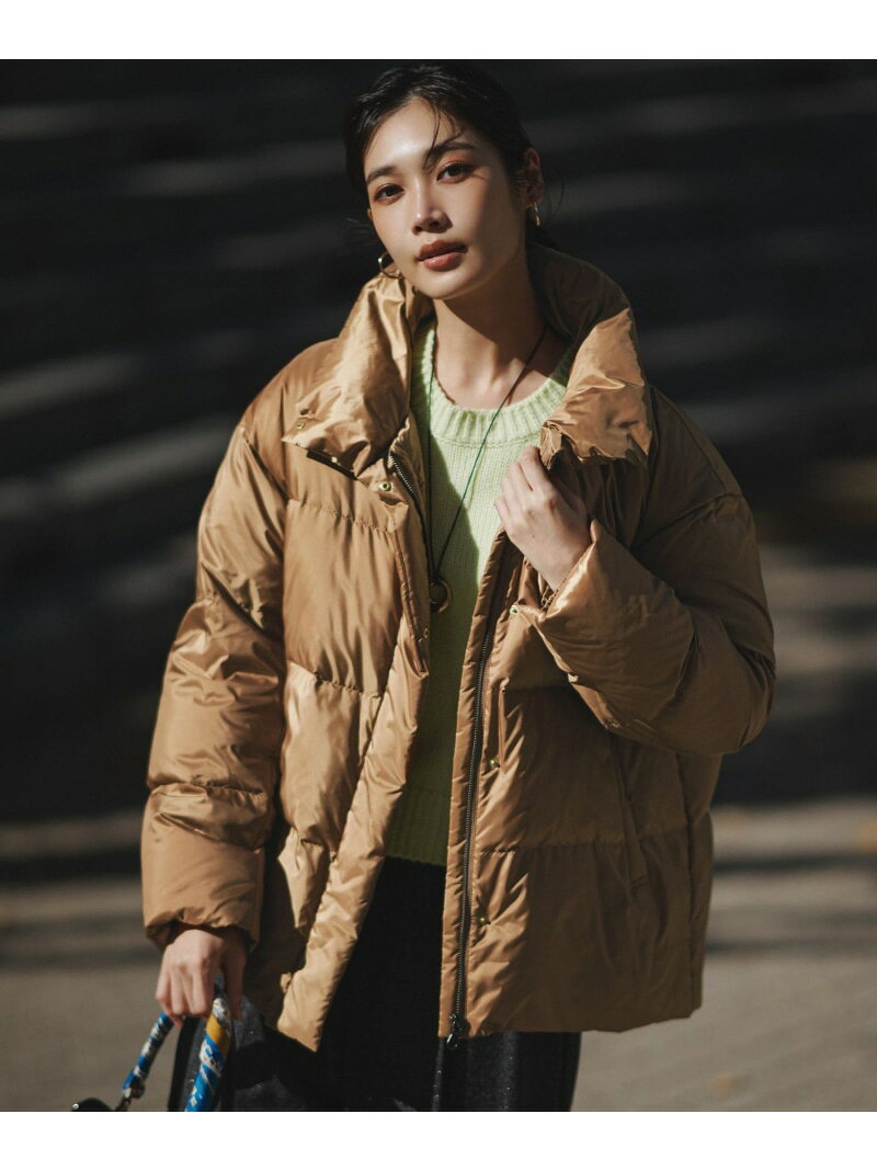 【SALE／30%OFF】【Oggi掲載】シレータフタ ハイネック ショート ダウンコート 23区 S ニジュウサンク ジャケット・アウター ダウンジャケット・ダウンベスト グレー ブラウン ブラック【RBA_E】【送料無料】[Rakuten Fashion] 23ku-10012531 23区 楽天市場店 サンプル画像3