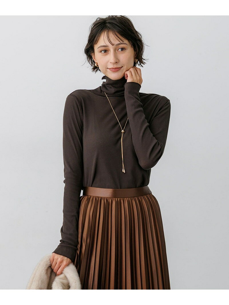 【SLOW/一部店舗限定】シアーリブ タートルネック カットソー 23区 L ニジュウサンク トップス カットソー・Tシャツ ワインレッド ホワイト【送料無料】[Rakuten Fashion] 23ku-10013970 23区 楽天市場店 サンプル画像3