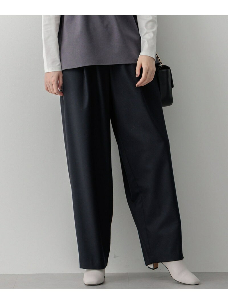 【SALE／50%OFF】ナチュラルストレッチサキソニー バレル パンツ 23区 ニジュウサンク パンツ その他のパンツ ネイビー ホワイト グレー【RBA_E】【送料無料】[Rakuten Fashion] 23ku-10010067 23区 楽天市場店 サンプル画像3