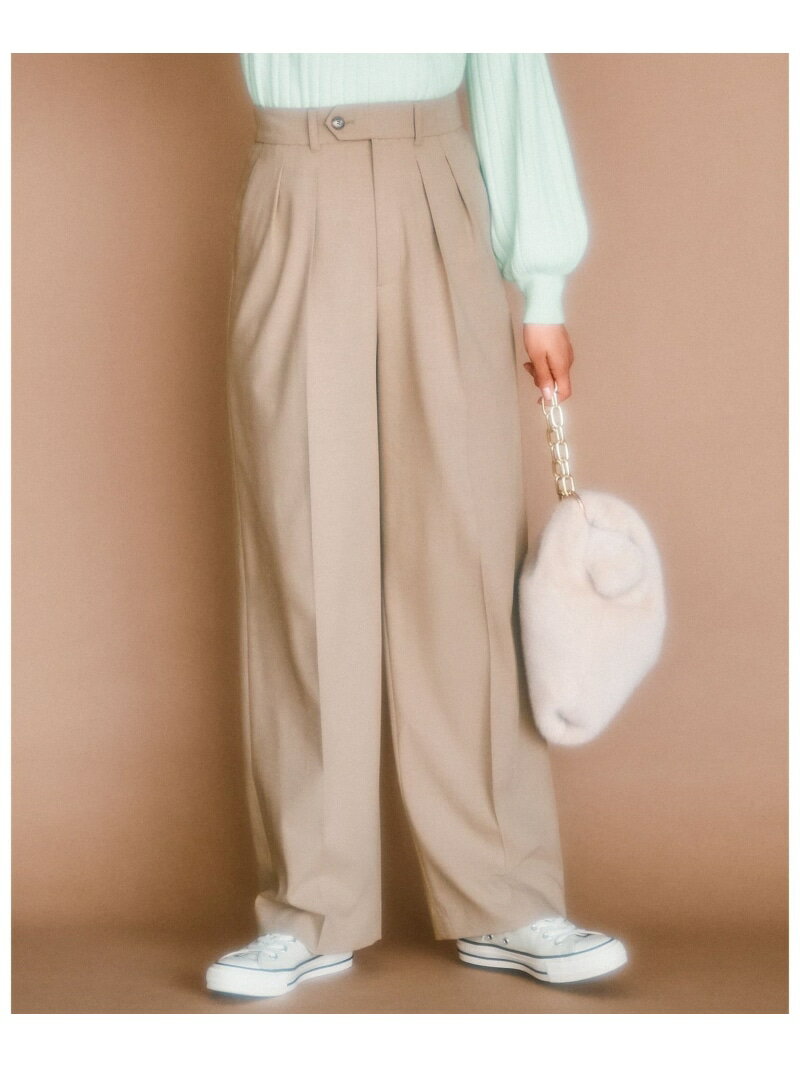 【SALE／50%OFF】【CLASSY.11月号掲載/洗える】ドライ2WAYストレッチ ワイドパン