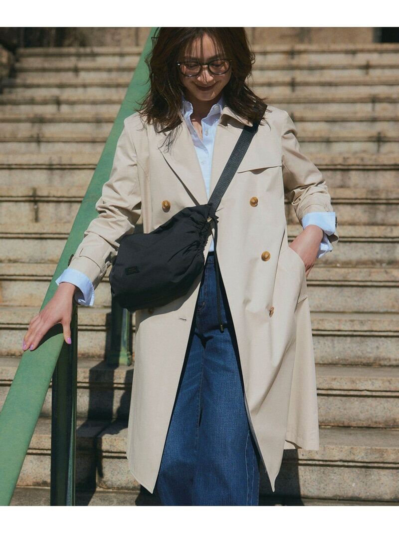 【撥水加工】エアータンブラー TCギャバジン ロング トレンチコート 23区 S ニジュウサンク ジャケット..