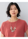 【SALE/30%OFF】樹脂チェーン ネックレス 23区 ニジュウサンク アクセサリー・腕時計 ネックレス ブラック ベージュ【RBA_E】【送料無料】[Ra...