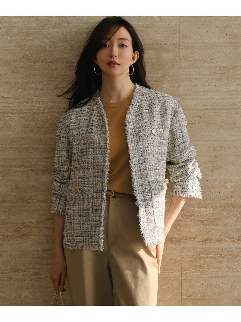 Nylon, Rayon, Polyester - 【VERY掲載】GIOLICAツイード ジャケット 23区 L ニジュウサンク ジャケット・アウター テーラードジャケット・ブレザー【送料無料】[Rakuten Fashion]