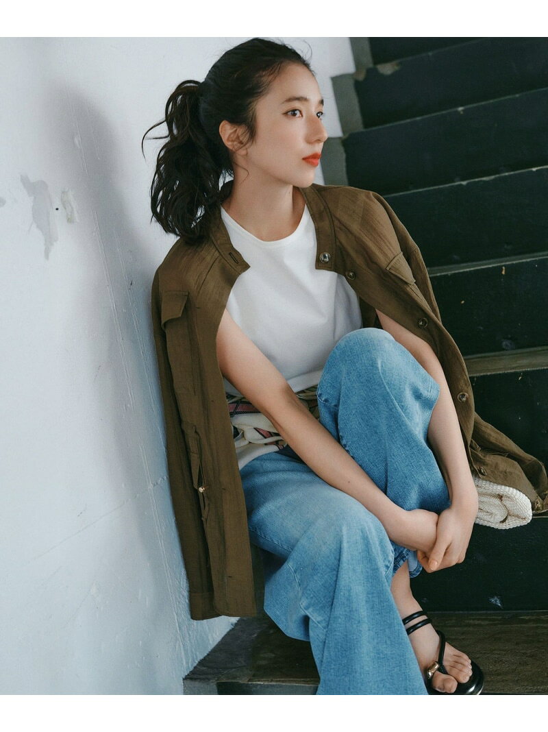 【新色追加/洗える】コットンベアジャージー ノースリーブ Tシャツ 23区 ニジュウサンク トップス カットソー・Tシャツ ブラック ホワイト【送料無料】[Rakuten Fashion] 23ku-10007034 23区 楽天市場店 サンプル画像3