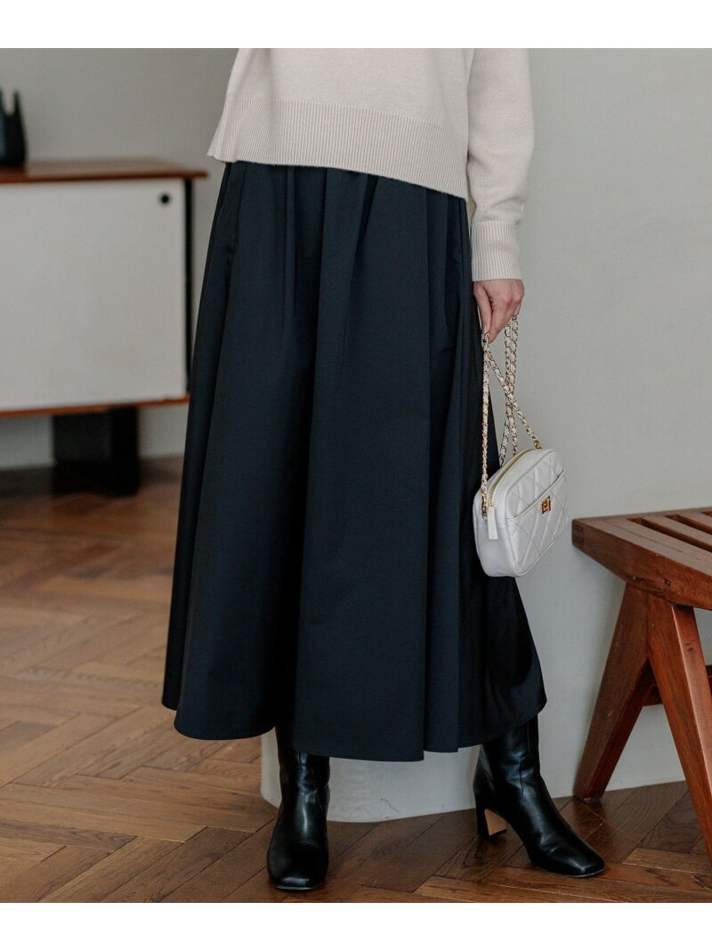 【SALE／20%OFF】【洗える】ブライトタフタ ギャザー スカート 23区 ニジュウサンク スカ