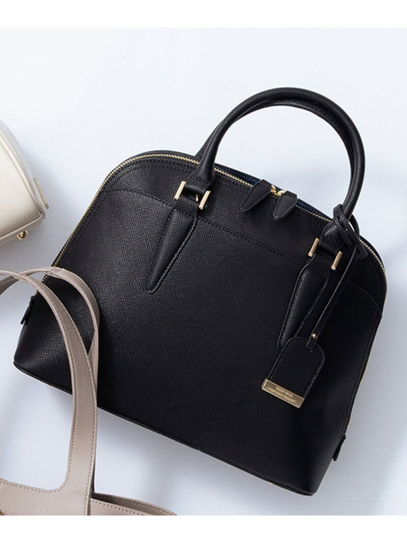 ブガッティ型 2WAY ハンドバッグ 23区 ニジュウサンク バッグ ハンドバッグ ブラック ホワイト【送料無料】[Rakuten Fashion]