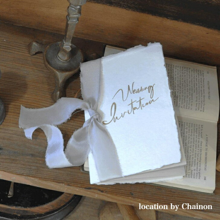 【Michelle　アッシュグレイ　招待状】印刷込最短納期4日〜　手作りキット　キット販売　案内状　ウエディング招待状　ブライダル　ペーパーアイテム　ウエディング　挙式　披露宴　おしゃれ　オシャレ　おしゃれな招待状　手作り　印刷込　キット　アンティーク　レトロ