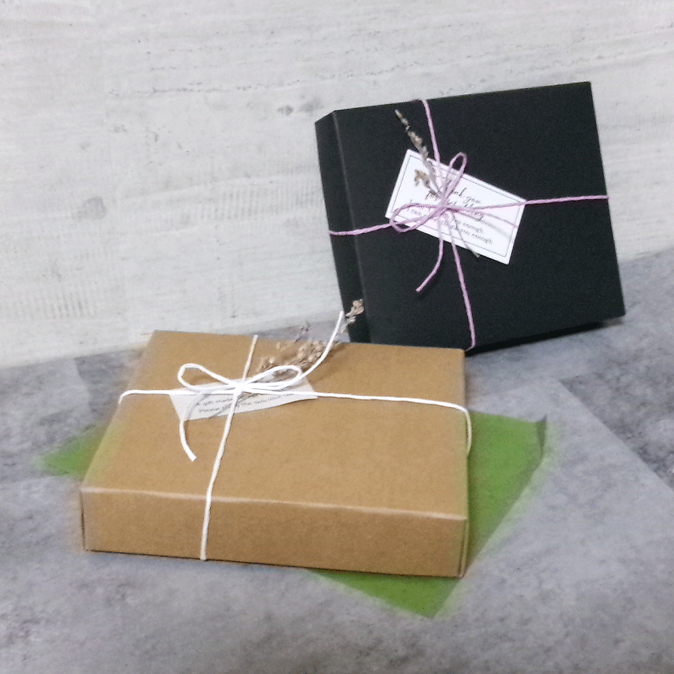 【スーパーセール半額】【 ギフトボックス お菓子 ボックス ブラック 黒 紙箱 】 箱 ネイルチップ ミニ クラフト クラフトボックス ラッピング ギフト 誕生...