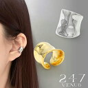 イヤーカフ 大ぶり プチプラ イヤーカフ かっこいい メンズ 韓国 アクセサリー 金属アレルギー ワイドメタルイヤカフ