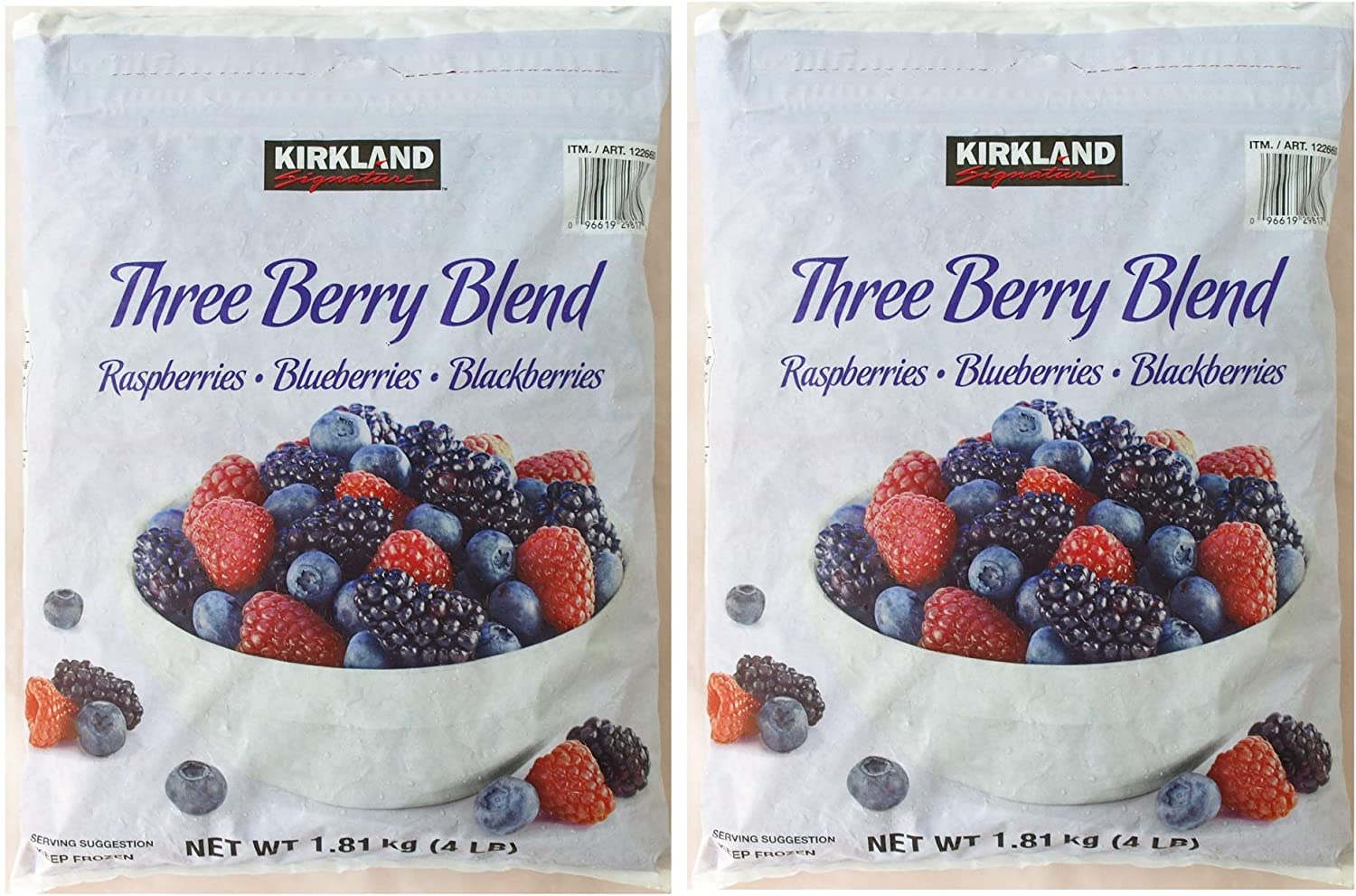 KS Natures Three Berries カークランドシグネチャー 冷凍スリーベリーブレンド(ラズベリー ブルーベリー ブラックベリー)1.81kg×2袋 【冷凍】コストコ COSTCO KIRKLAND(カークランド) 送料無料！