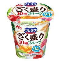 送料無料!ビヒダス ヨーグルト ざく盛りフルーツ 200g×6個入 1ケース 冷蔵 コストコ