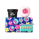 送料無料！LUSH（ラッシュ）ラブリー ギフトセット ＆ショップバッグ付き バスボム＆シャワースクラブセット