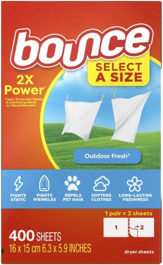 バウンス 400枚入　乾燥機用柔軟剤シート